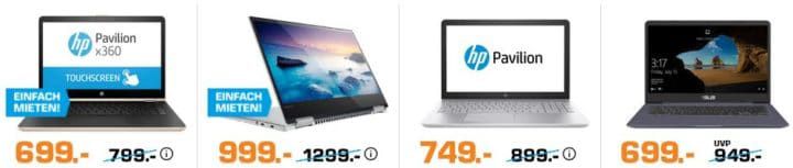 Saturn Late Night Shopping: günstige Notebooks   z.B. ASUS T102HA Convertible für 399€ (statt 450€)