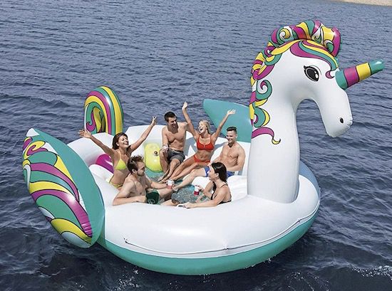 Einhorn Riesen Badeinsel im XXL Format für bis 6 Personen für 122,81€ (statt 170€)