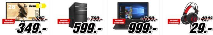 XBOX ONE S 1TB + 4 Top Games für  277€ uvm. im Media Markt Dienstag Sale