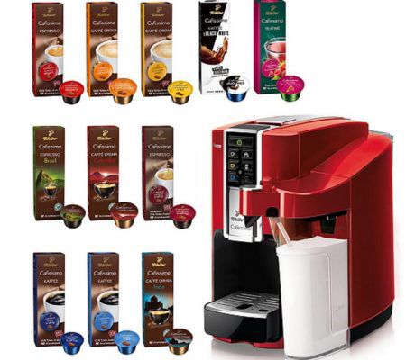 Tchibo Saeco Cafissimo LATTE Kapselmaschine + 110 Kapseln für 116,10€ (statt 185€)