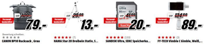 Media Markt Foto Late Night: z.B. HAMA Star 20 Dreibein Stativ für 13€