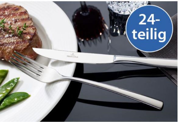 Villeroy & Boch Piemont Edelstahl Steakbesteck 24tlg. für 44,99€ (statt 70€)