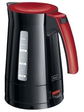 Melitta 100301 Enjoy Aqua Wasserkocher 1,7 Liter Rot Schwarz für 24,89€ (statt 32€)