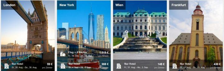 ebookers mit 14% Rabatt auf ausgewählte Hotels bis Mitternacht!