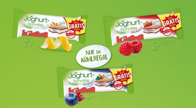 Einen 5 er Pack Joghurt Schnitte gratis