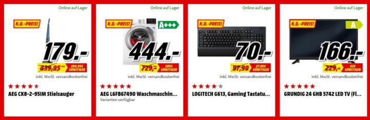 Media Markt FAN OUTLET Special: z.B. HP 14 bs130ng 14Zoll Notebook mit i5 für 549€ (statt 699€)