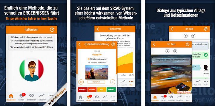 MosaLingua Premium   einfach Italienisch lernen (Android/iOS) kostenlos (statt 5,49€)