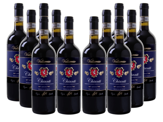 12er Paket Vallaresso   Chianti DOCG (2016) für 49,92€