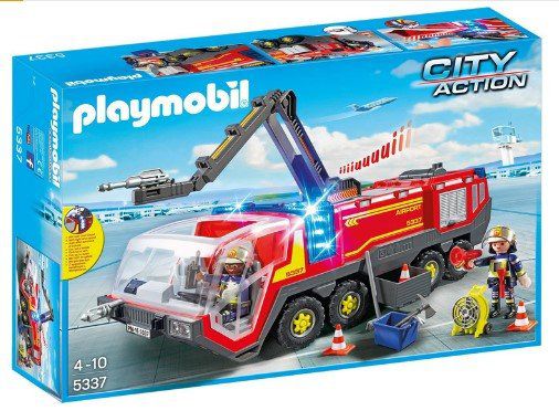 PLAYMOBIL 5337   Flughafenlöschfahrzeug mit Licht und Sound ab 32,99€ (statt 46€)