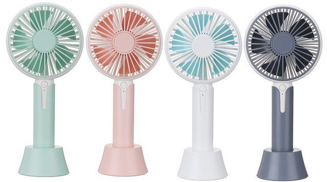 Wiederaufladbarer Mini Ventilator für unterwegs für 11,90€