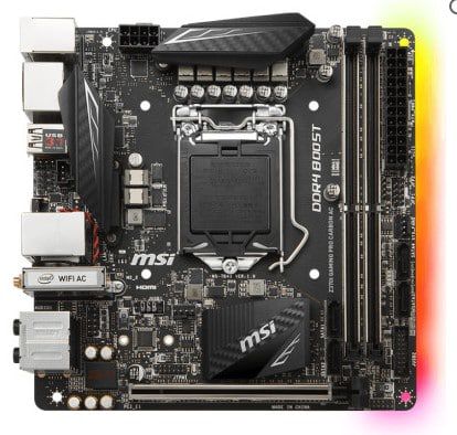 MSI Z370I Gaming Pro Carbon AC Mainboard für 99€ (statt 157€)