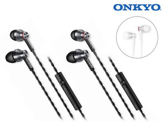 2x Onkyo E300M In Ear Kopfhörer für 29,95€ (statt 70€)