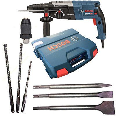 Bosch Bohrhammer GBH 2 28 F mit Koffer & Wechselfutter sowie 3 Bohrer & 3 Meißel für 179,95€ (statt ~205€)