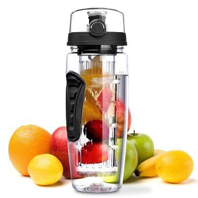 BPA freie Trinkflasche mit Fruchteinsatz für 6,59€   Prime