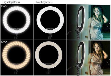 Andoer HD 18S dimmbare LED Ringleuchte für Kameras für 41,19€ (statt 82€)