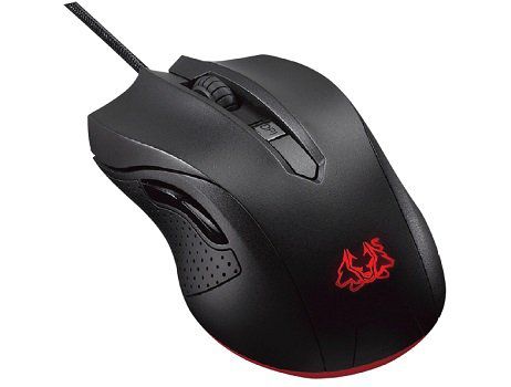 ASUS Cerberus kabelgebundene Gaming Maus in Schwarz/Rot für 15€ (statt 28€)