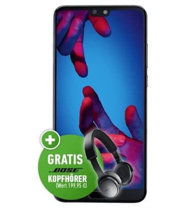 Huawei P20 für 149€ + Telekom Allnet Flat von Congstar mit 10GB Highspeed für 30€ mtl. + gratis Bose On Ear Wireless Kopfhörer (Wert 148€)