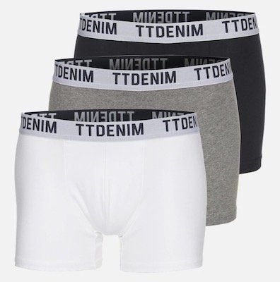 3er Pack Tom Tailor Denim Trunks Boxershorts für 16,11€ (statt 20€)   nur S, L und XL