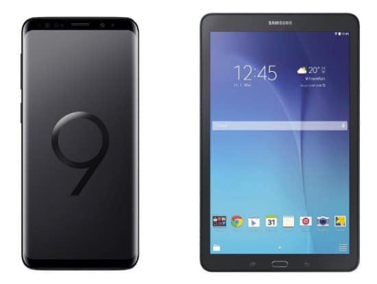 Samsung Galaxy S9 für 49€ + gratis Samsung Galaxy Tab E 9.6 + Vodafone Allnet Flat mit 8GB *Highspeed* für 34,99€ mtl.