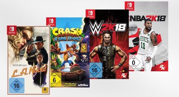 4er Pack Nintendo Switch Game Bundle für 69,99€ (statt 84€)