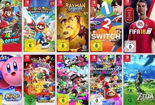 Media Markt: 3 Nintendo Switch Spiele für 111€   z.B. Mario Odyssey + New Super Mario Bros U: Deluxe + Mario Party (statt 143€)