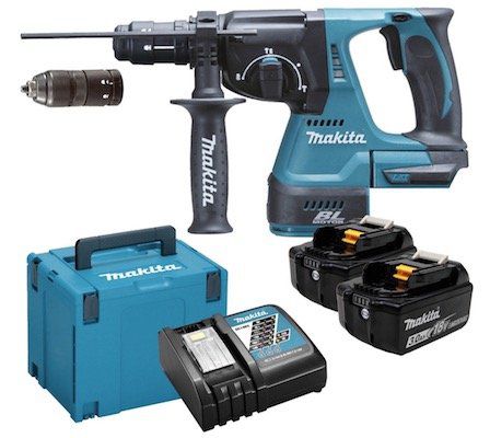 Makita DHR243RFJ Akku Kombihammer mit 2 x 3 Ah Akkus + Ladegerät für 332,10€ (statt 370€)