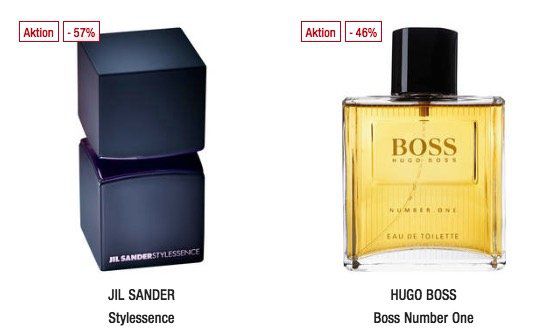 Bis Mitternacht: 20% Rabatt auf Parfum bei Galeria Kaufhof   z.B. Hugo Boss Number One EdT 125 ml ab 31,99€ (statt 40€)