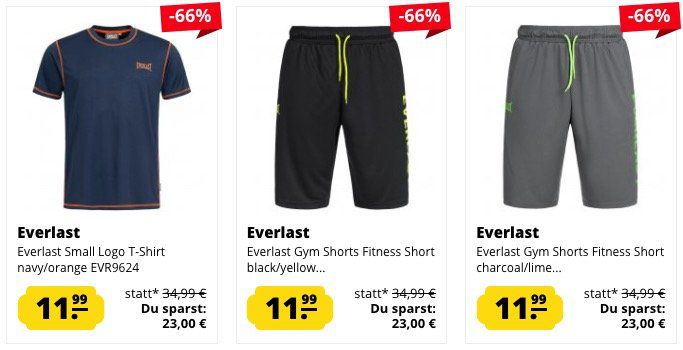 Everlast Sale bei SportSpar   z.B. T Shirts ab je 4,44€