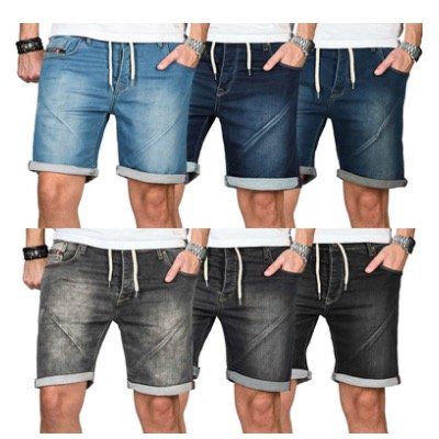 A. Salvarini Herren Jeans Bermuda Shorts unterschiedliche Modelle für je 24,90€