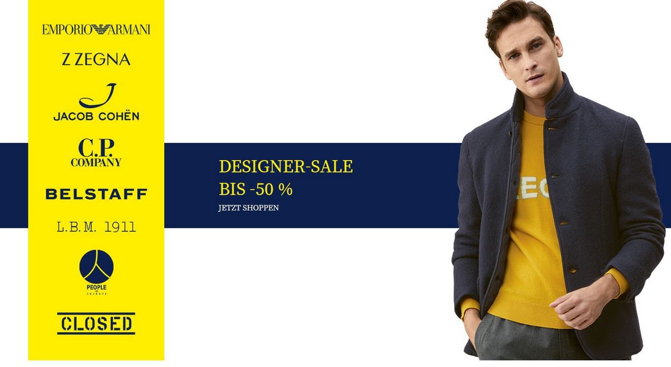 TOP! Hirmer: Designer Sale bis 50% Rabatt   z.B. Hilfiger Poloshirts ab 19€