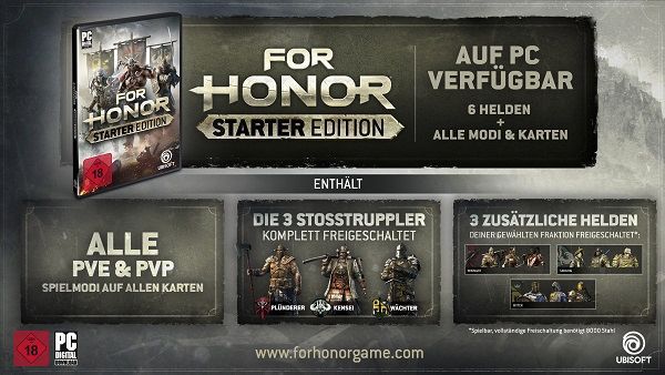 For Honor Starter Edition (Steam) gratis   nur vom 22.   27. August