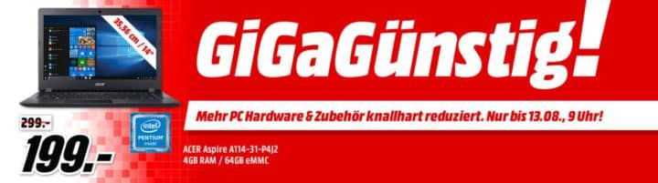 Media Markt GiGaGünstig Sale: PC Hardware & Zubehör reduziert   z.B. LOGITECH G300S Gaming Maus für 25€