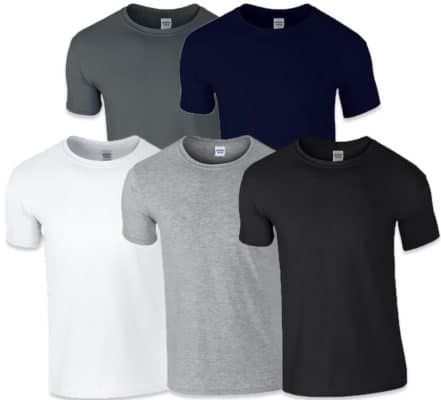 6er Pack Gildan Herren CottonT Shirts  für 18,95€ (statt 23€)
