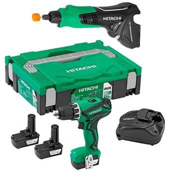 HITACHI DS10DAL Bohrschrauber + GP10DL Geradschleifer für 99€ (statt 246€)