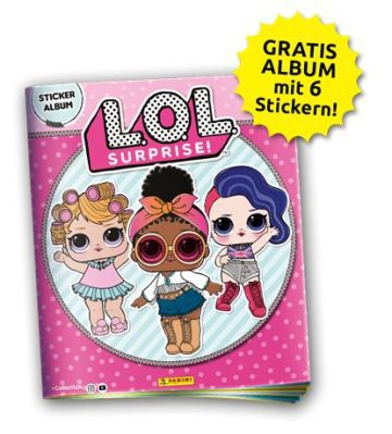 L.O.L. Surprise Panini Sammelalbum inkl. 6 Sticker gratis