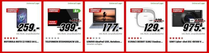 Media Markt Sommernacht Sale bis 6 Uhr: z.B. TELEFUNKEN D55U400 UHD 55 Zoll TV für 399€