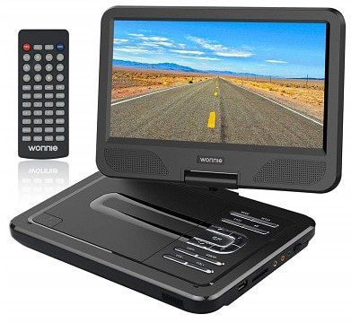 WONNIE 10.5 tragbarer DVD Player mit schwenkbaren Bildschirm für 29,49€ (statt 59€)