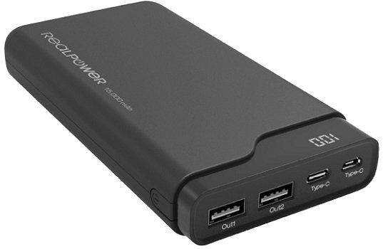 REALPOWER PB 15000C Powerbank mit 15.000mAh ab 25€ (statt 38€)