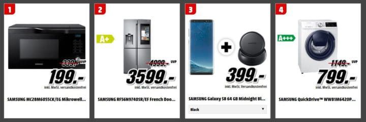 Media Markt Tiefpreis Couch: z.B. SAMSUNG RF56 French Door Kühlschrank für 3.599€ (statt 3.799€)