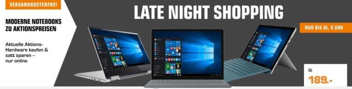 Saturn Notebook Late Night: z.B. ACER Swift 3 15,6 Notebook für 539€ (statt 599€)