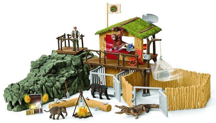 Schleich Dschungel Forschungsstation Croco Spielset ab 65,59€ (statt 75€)