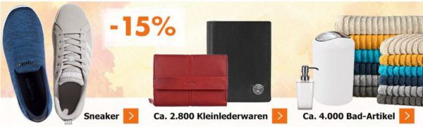 Karstadt Sonntags Kracher mit 15% Rabatt auf Uhren, Outdoorbekleidung & Schuhe, Sneaker uvam.