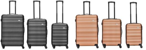 Packenger Timber   3er Koffer  Trolley Hartschalen Set aus ABS für 99,95€