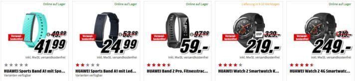 Huawei Preishammer Aktion: günstige Tracker und Smartwatches ab 24,99€