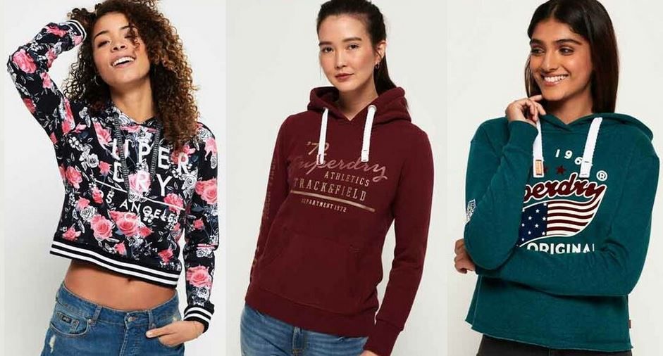 Superdry Damen Hoodies neue Modelle für je 27,95€