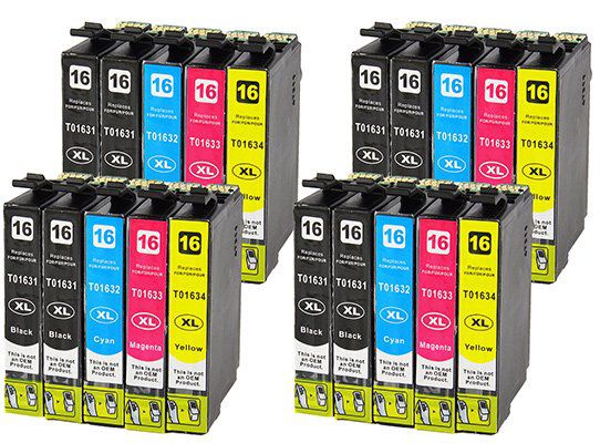 20 Tintenpatronen kompatibel für Epson für 7,49€ (statt 12€)