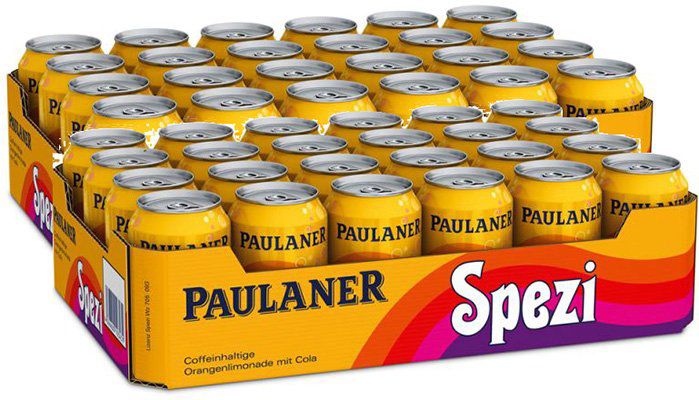 72 Dosen Paulaner Spezi hier inkl. 18€ Pfand (!) ab 42,72€ (statt 68€)