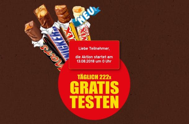 Twix, Snickers oder Mars Sticks mit etwas Glück gratis abstauben