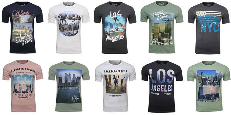 Diverse Jack & Jones T Shirts für je 7,99€