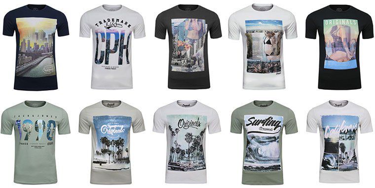 Diverse Jack & Jones T Shirts für je 7,99€